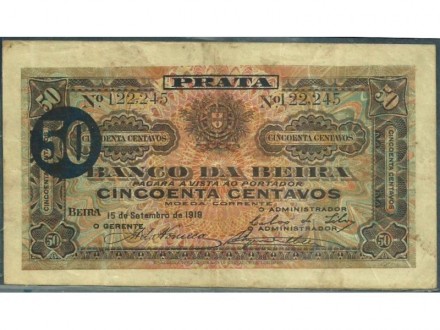 Mozambik Beira 50 centavos 1919