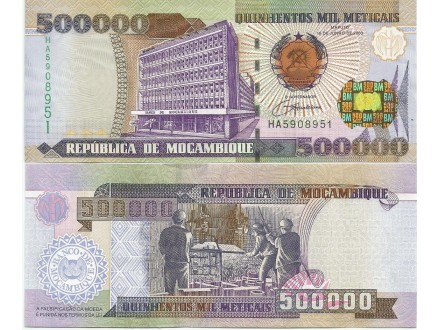 Mozambique 500.000 meticais 2003. UNC