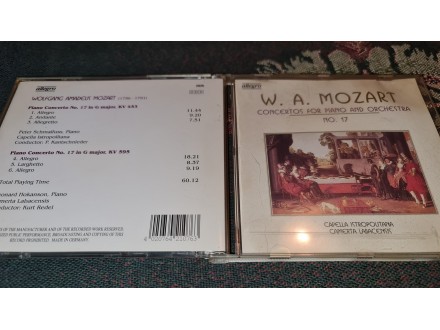 Mozart, Concertos for piano and orchestra No. 17
