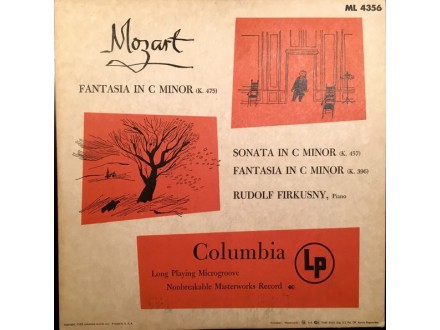 Mozart Rudolf Firkusny Sonata In C Minor (K. 475)