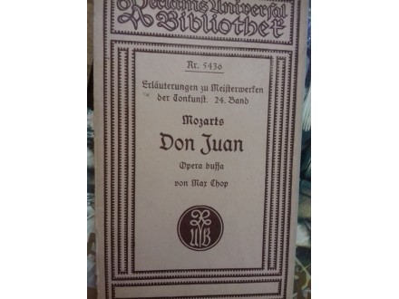 Mozarts Don Juan, opera buffa / o operi Don Žuan