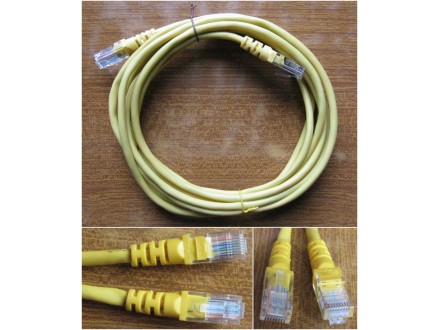 Mrežni UTP kabl CAT5 žuti 3 m