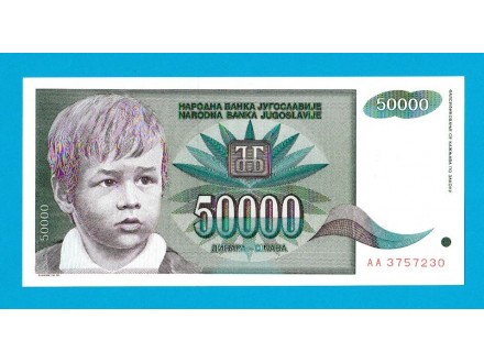 NBJ - 50 000 DINARA 1992   -UNC-