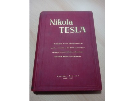 NIKOLA TESLA 1936/37 - SPOMENICA ZA 80. ROĐENDAN