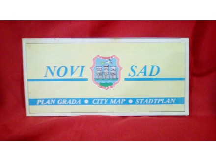 NOVI SAD plan grada /city map /  stadtplan 1987