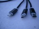 NOVO: Data kabl USB 3 u 1 BLACK (iPhone, Samsung) slika 3