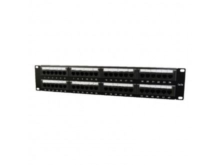 NPP-C548CM-001 Gembird Cat.5E 48 port patch panel with rear cable management