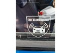 Nalepnica Auto alarm Car alarm system br 2 bela PAR