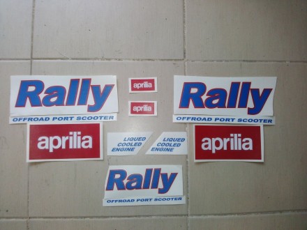 Nalepnice za motore Aprilia Rally