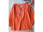 Narandzasta pamucna bluza NOVA sa etiketom bluza sa vez
