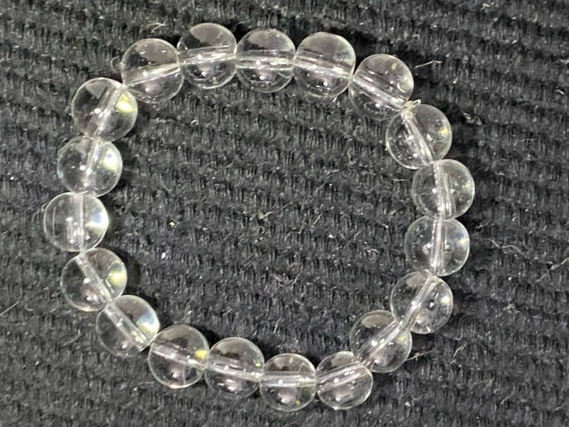Narukvica od gorskog kristala, perla 1 cm