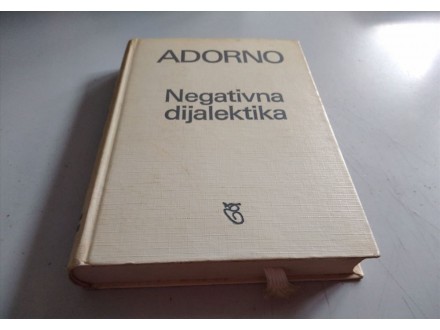 Negativna dijalektika Adorno filozofska biblioteka bigz