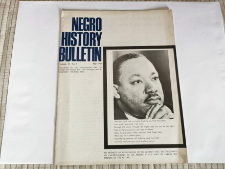 Negro history Bulletin, maj 1968e - Martin Luter King