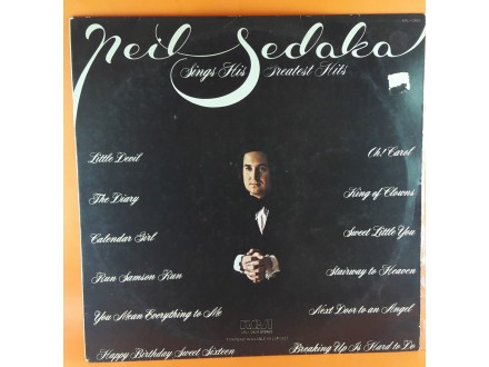 Neil Sedaka ‎– Neil Sedaka Sings His Greatest Hits
