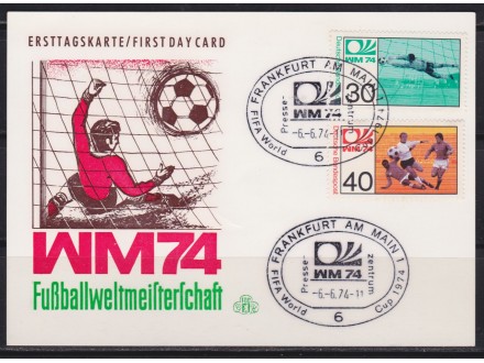 Nemacka 1974 Svetsko prvenstvo u fudbalu karton
