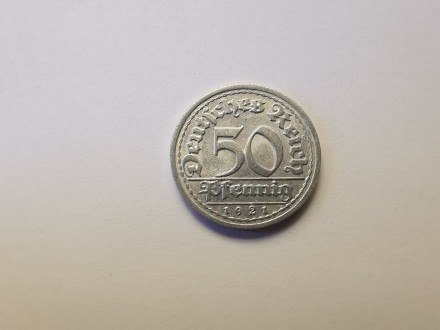 Nemacka 50 pfenniga 1921 D