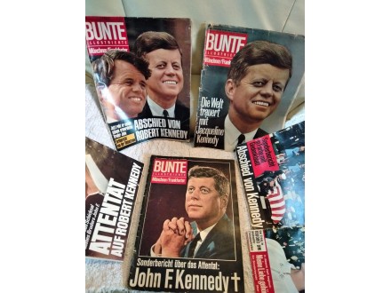 Nemački časopisi Bunte o životu Kenedijevih 1963-68 god