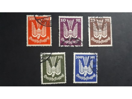 Nemačko Carstvo - avionska pošta 1923. # Žig.