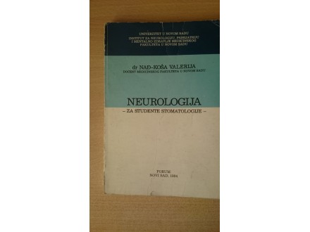 Neurologija za studente stomatologije Nađ Koša Valerija