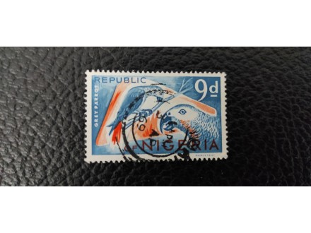 Nigerija-1965 Animals-Psittacus erithacus