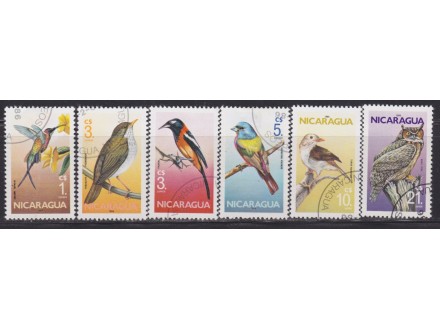 Nikaragva 1986 Fauna-Ptice ponisteno