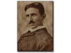 Nikola Tesla, pirografija na drvetu