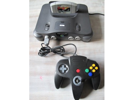 Nintendo 64 - zamenski džojstik u crnoj boji