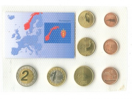 Norveska euro set SPECIMEN 2004 UNC
