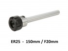 Nosac ER25 steznih caura - 150mm duzine - 20mm precnik