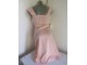 Nova Moda italia roze haljina sa naborom S/M slika 2