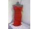 Nova crvena sa strane nabrana haljina S/M slika 1