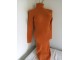 Nova narandzasta topla rolka haljina S/M slika 1