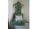 Nova zeleni cvetovi dugih rukava haljina XS/S slika 4