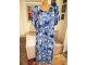 Nova zenska indijska haljina za punije dame Nini Plava slika 1