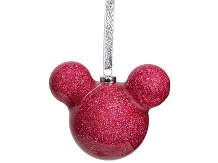 Novogodišnji ukras - Disney, Mickey Mouse, Pink Glitter - Disney