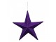 Novogodišnji ukras - Hanger Star Flitter, viollet slika 1