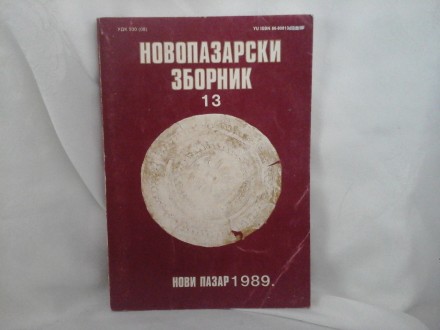 Novopazarski zbornik 13 1989