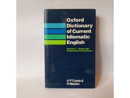 OXFORD DICTIONARY OF CURRENT IDIOMATIC ENGLISH