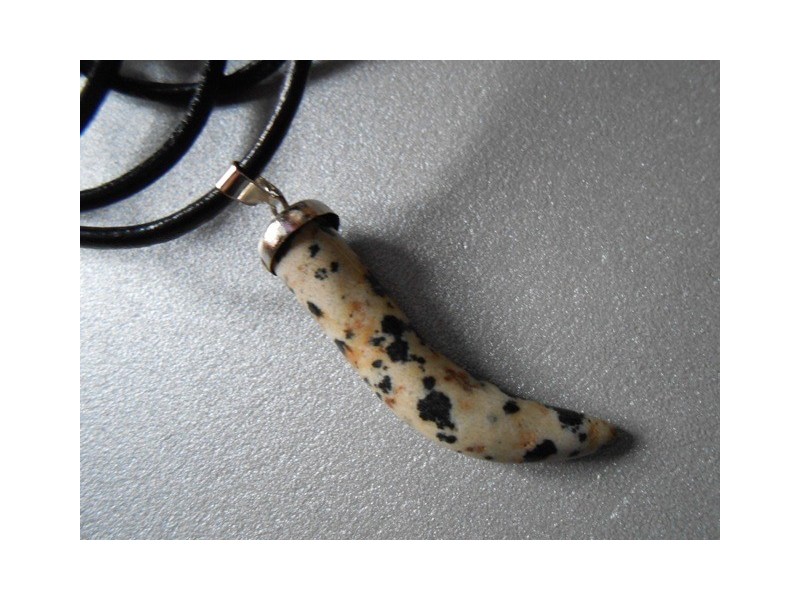 Ogrlica Jaspis dalmatiner - poludragi kamen
