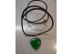 Ogrlica - Srce zeleni žad - poludragi kamen slika 1