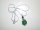 Ogrlica + privezak zeleni žad i crni oniks slika 1