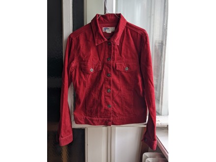 Old Navy crvena teksas jakna