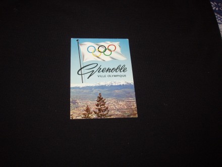 Olimpijada Grenoble 1968,color razglednica,putovala.