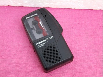 Olympus PearlCorder S700 Microcassette diktafon+GARANCI