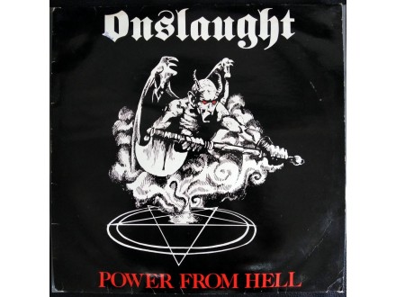 Onslaught-Power From Hell LP (MINT,UK Press,1987)