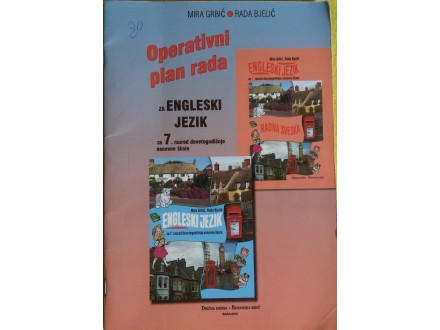 Operativni plan rada za engleski jezik za 7 razred
