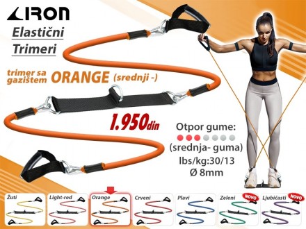 Orange trimer TG-02 jačina elastičnih guma lbs 30