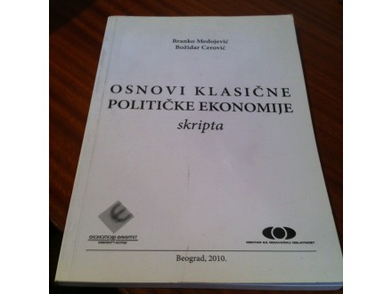 Osnovi klasične političke ekonomije skripta Medojević