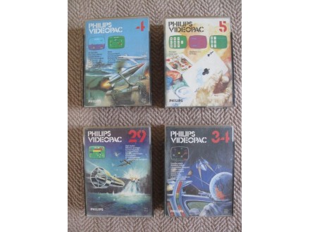 PHILIPS VideoPac- 4 igre u kutijama za konzolu iz 1978.