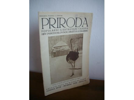 PRIRODA, Popularni ilustrovani časopis, 1938, broj 10
